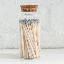 Load image into Gallery viewer, Fancy Safety Matches in 4" Glass Vial - 4 COLORS (MV50)
