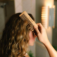 Load image into Gallery viewer, Bamboo Wide Tooth Comb | Haircare Bestseller