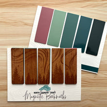 Load image into Gallery viewer, Northern Lights Magnetic Wooden Bookmarks