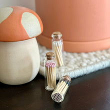 Load image into Gallery viewer, Fancy Safety Matches in Glass Vial - 8 COLORS - (MV20)