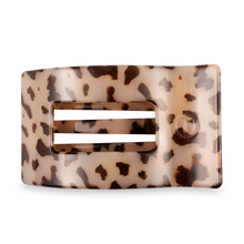 Load image into Gallery viewer, Flat Rectangle Hair Clip | Large | Blonde Tortoise