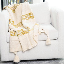 Load image into Gallery viewer, Necalli 50x60" Striped Cotton Decorative Knit Throw Blanket
