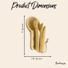 Load image into Gallery viewer, Bamboo Teaspoon Measuring Set