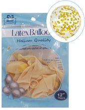 Load image into Gallery viewer, Confetti-Filled Clear Latex Balloons – 6 Colors