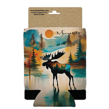Load image into Gallery viewer, Minnesota Abstract Moose 12 oz Can Coozie