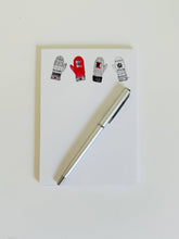 Load image into Gallery viewer, Minnesota mittens watercolor illustrated notepad