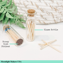 Load image into Gallery viewer, Fancy Safety Matches in Glass Vial - 8 COLORS - (MV20)