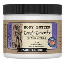 Load image into Gallery viewer, Lovely Lavender | Goat Milk Body Butter | 2oz. Travel Size