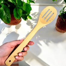 Load image into Gallery viewer, Bamboo Kitchen Utensil | Slotted Spoon