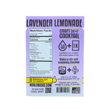 Load image into Gallery viewer, Lavender Lemonade Single Serve Craft Cocktail