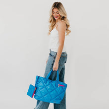 Load image into Gallery viewer, Presley Puffer Quilted Tote Bag With Pouch