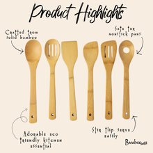 Load image into Gallery viewer, Bamboo Kitchen Utensil