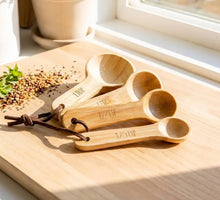 Load image into Gallery viewer, Bamboo Teaspoon Measuring Set