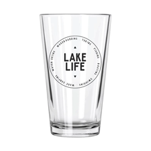 Load image into Gallery viewer, Lake Life: Lake Life Badge Pint Glass