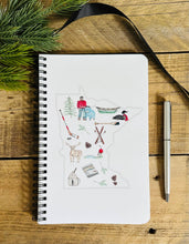 Load image into Gallery viewer, Minnesota Icons watercolor illustrated soft cover journal