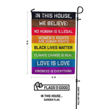 Load image into Gallery viewer, In This House... Garden Flag
