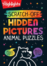 Load image into Gallery viewer, Scratch-Off Hidden Pictures Animal Puzzles