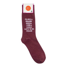 Load image into Gallery viewer, Grande Mocha Vodka Socks
