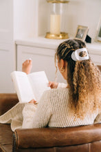 Load image into Gallery viewer, Round Flat Hair Clip | Large | Coconut White