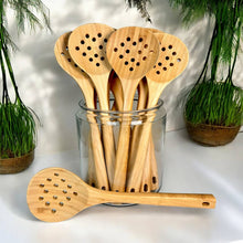 Load image into Gallery viewer, Bamboo Straining Spoon