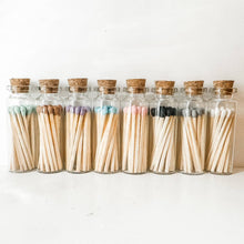 Load image into Gallery viewer, Fancy Safety Matches in Glass Vial - 8 COLORS - (MV20)