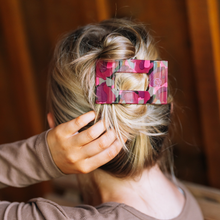 Load image into Gallery viewer, Garden Glam Medium Flat Rectangle Hair Clip