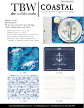 Load image into Gallery viewer, Custom Coordinate Placemat - custom or stock designs: Icon Pattern