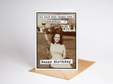 Load image into Gallery viewer, Birthday Card- Rhymes with Birthday - Wine