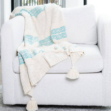 Load image into Gallery viewer, Necalli 50x60" Striped Cotton Decorative Knit Throw Blanket