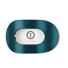 Load image into Gallery viewer, Teal With It Large Flat Round Hair Clip