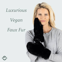 Load image into Gallery viewer, Fuzzy Faux Fur Fleece Lined Mittens