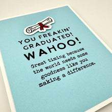 Load image into Gallery viewer, World Needs Goodness graduation card