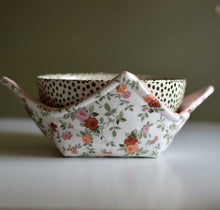 Load image into Gallery viewer, Rose Floral Bowl Cozy | Boho Farmhouse Kitchen Gift
