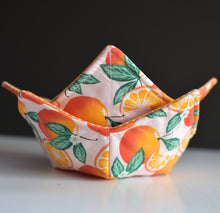 Load image into Gallery viewer, Cute Bowl Cozy with Oranges | Ice Cream Bowl Cozies