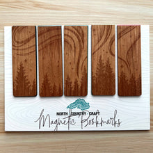 Load image into Gallery viewer, Northern Lights Magnetic Wooden Bookmarks