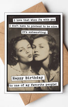 Load image into Gallery viewer, Birthday Card - Pretend to be Nice