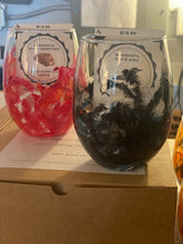 Load image into Gallery viewer, MN Themed Hand Painted Wine Glasses