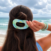 Load image into Gallery viewer, By the Sea Shore | Medium | Flat Round Hair Clip
