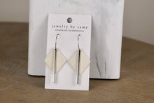 Load image into Gallery viewer, Diamond Clay Gold Bar Earrings – Modern Statement Jewelry
