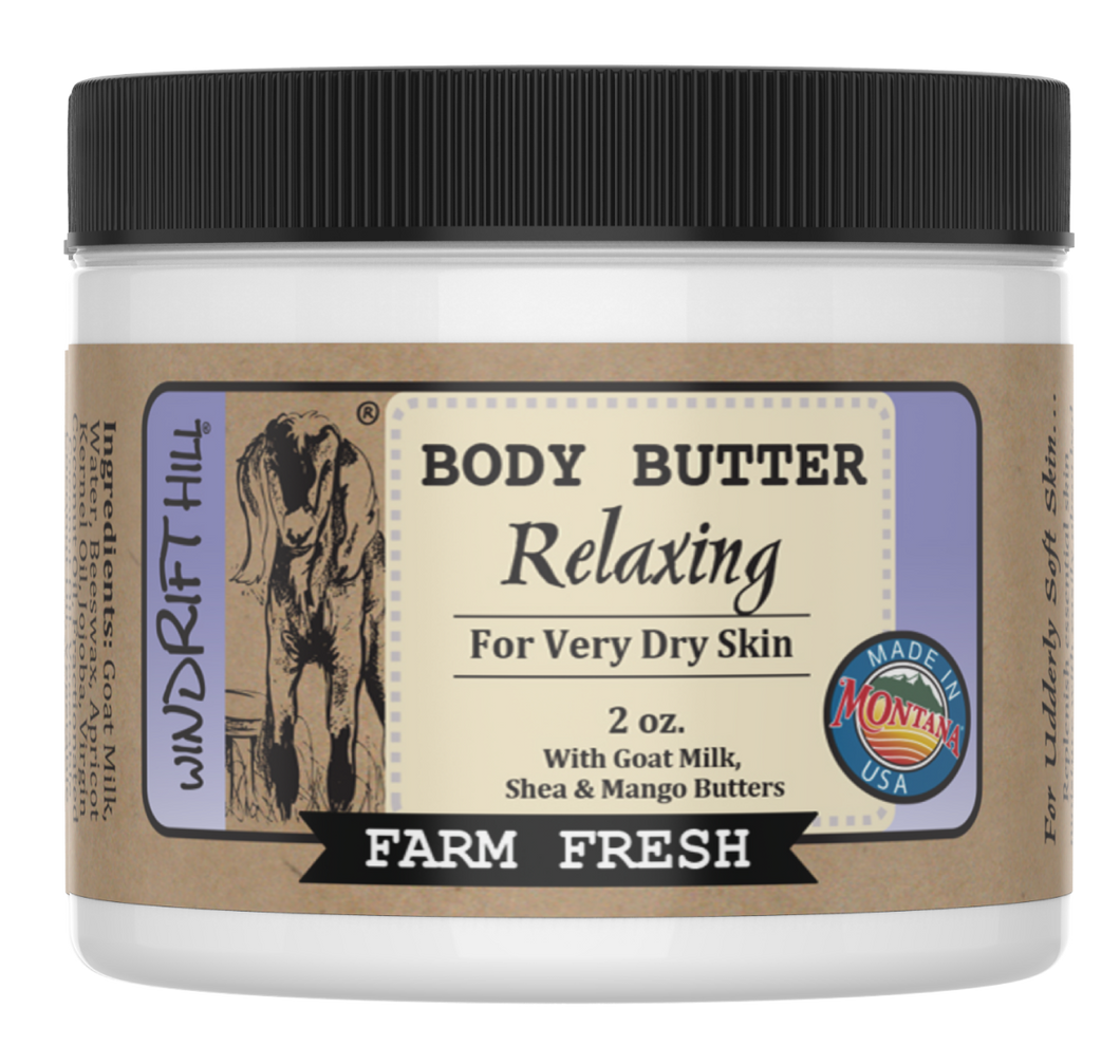 Relaxing | Goat Milk Body Butter | 2oz. Travel Size