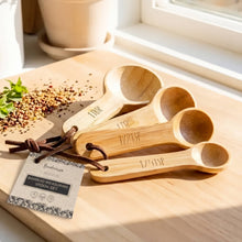 Load image into Gallery viewer, Bamboo Teaspoon Measuring Set
