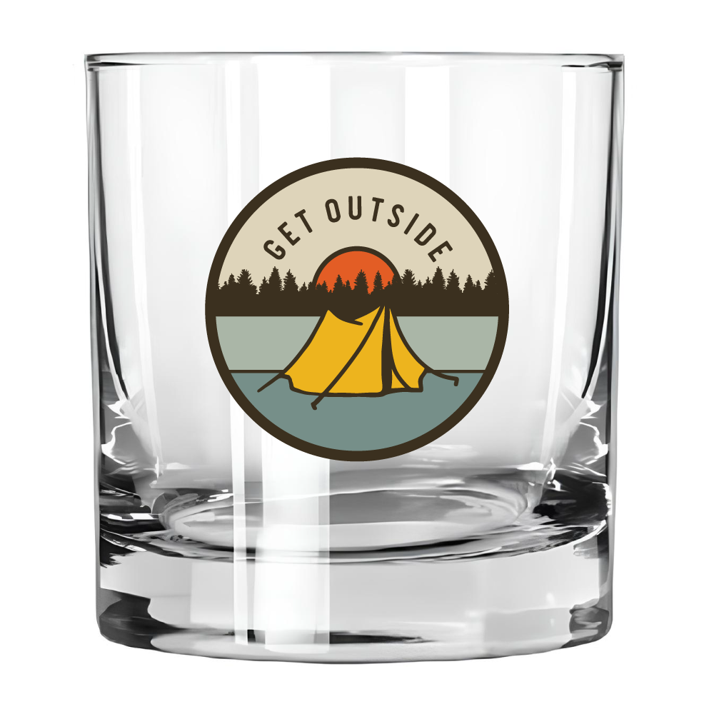 Get Outside Whiskey Glass