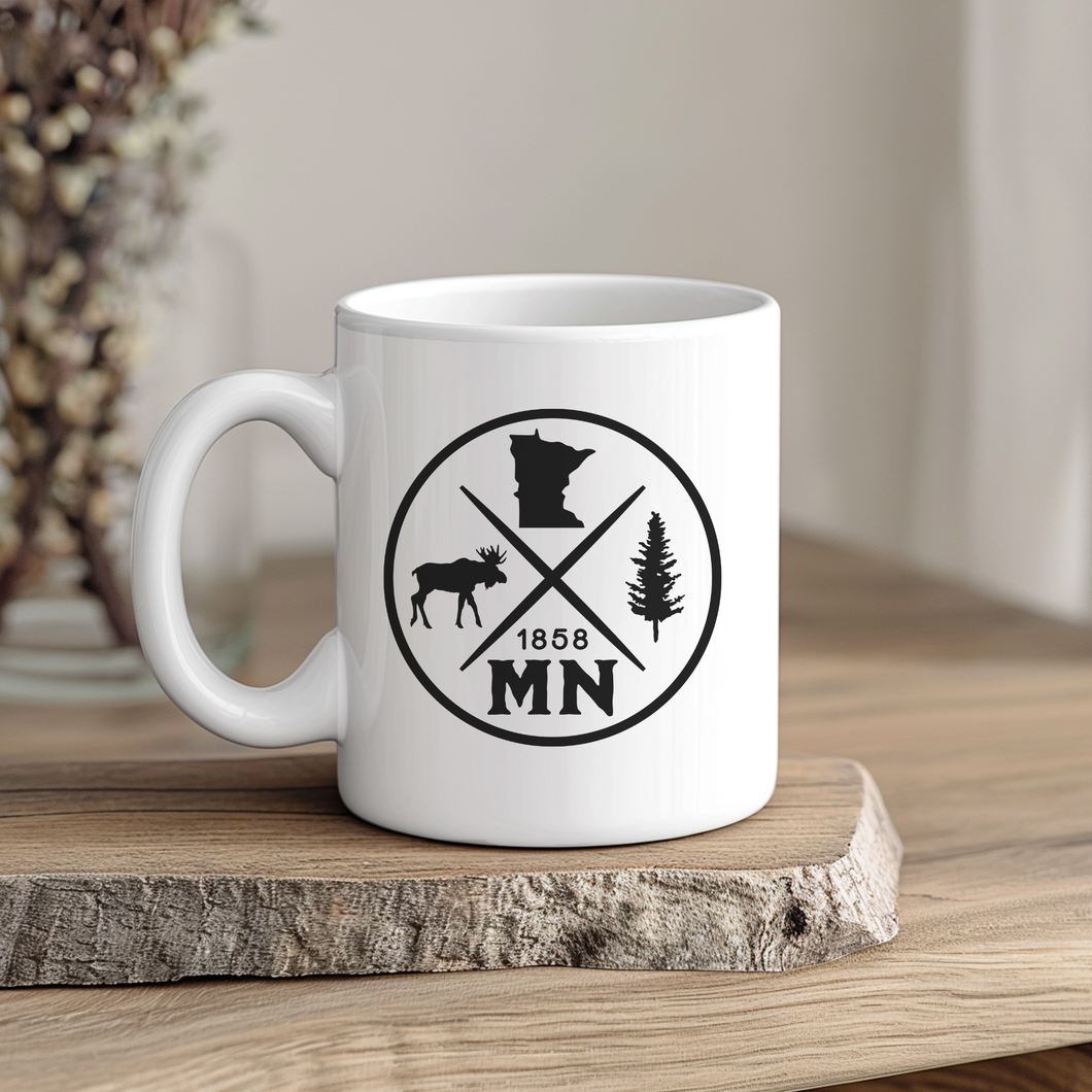 Minnesota Circle Moose Mug