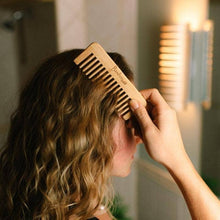 Load image into Gallery viewer, Bamboo Wide Tooth Comb | Haircare Bestseller
