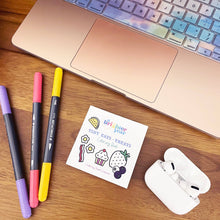 Load image into Gallery viewer, Tiny Eats Treats Easy Tear Glue Bind Coloring Book for Adult
