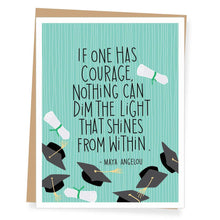 Load image into Gallery viewer, Maya Angelou Quote Graduation Card
