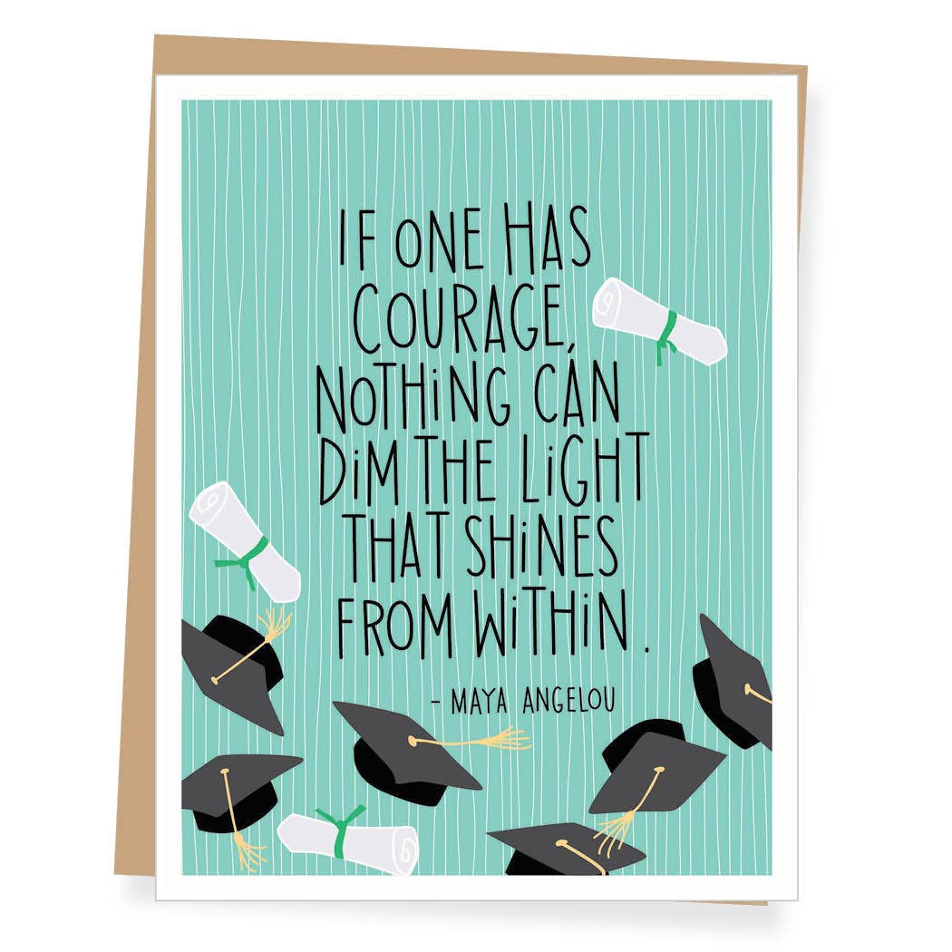Maya Angelou Quote Graduation Card