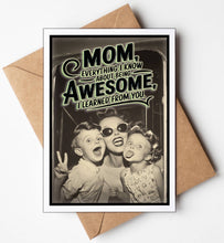 Load image into Gallery viewer, Mom Awesome Funny Mothers Day Cards
