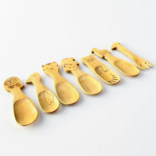 Load image into Gallery viewer, Bamboo Animal Kids &amp; Toddler Utensils
