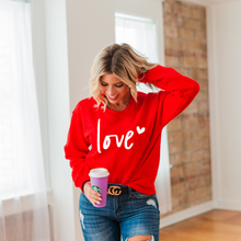 Load image into Gallery viewer, Love XOXO Valentine Adult Crewneck Sweatshirt
